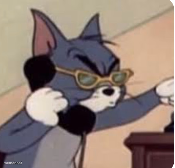 Tom on the phone - meme generator image preview