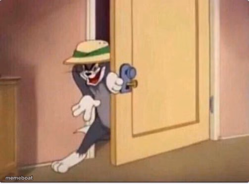 TOM SNEAKING IN A ROOM - meme generator image preview