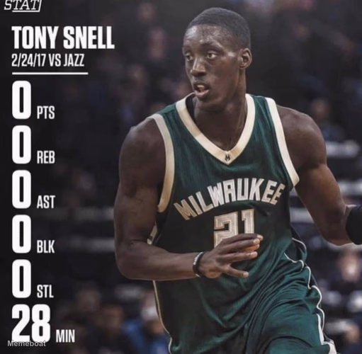 Tony Snell 0/0/0/0/0 Stats - meme generator image preview