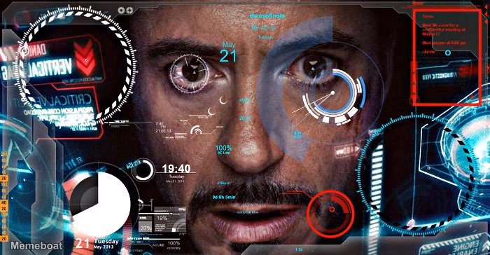 Tony Stark HUD - meme generator image preview