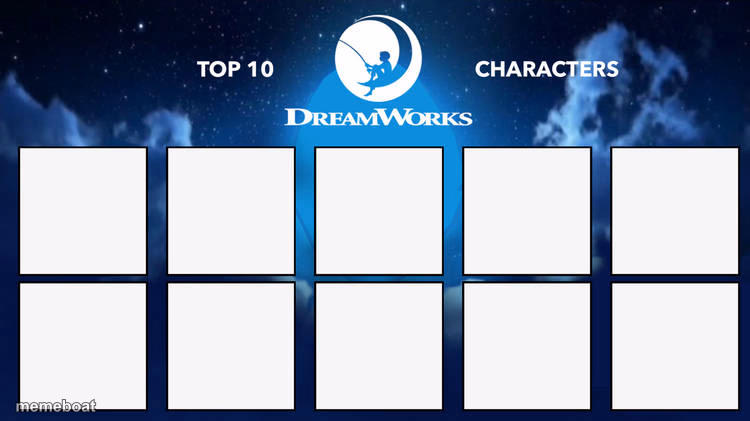 top 10 dreamworks characters - meme generator image preview