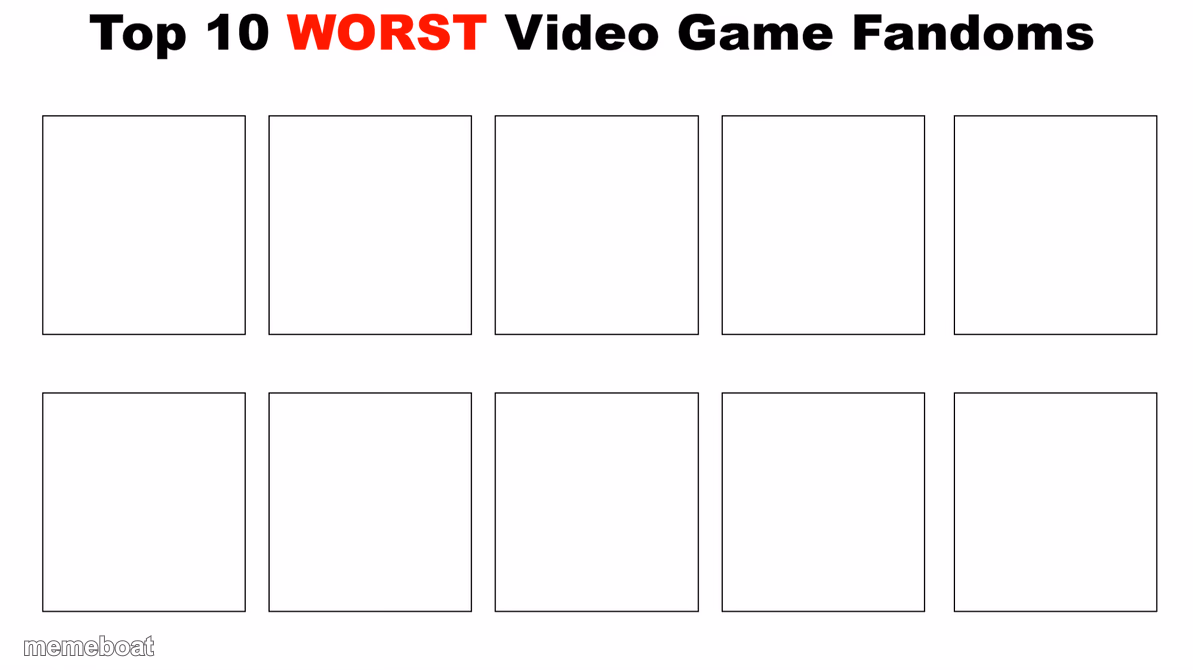 top 10 worst video game fandoms - meme generator image preview