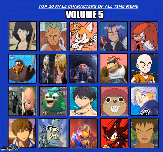 top 20 male characters volume 5 - meme generator image preview