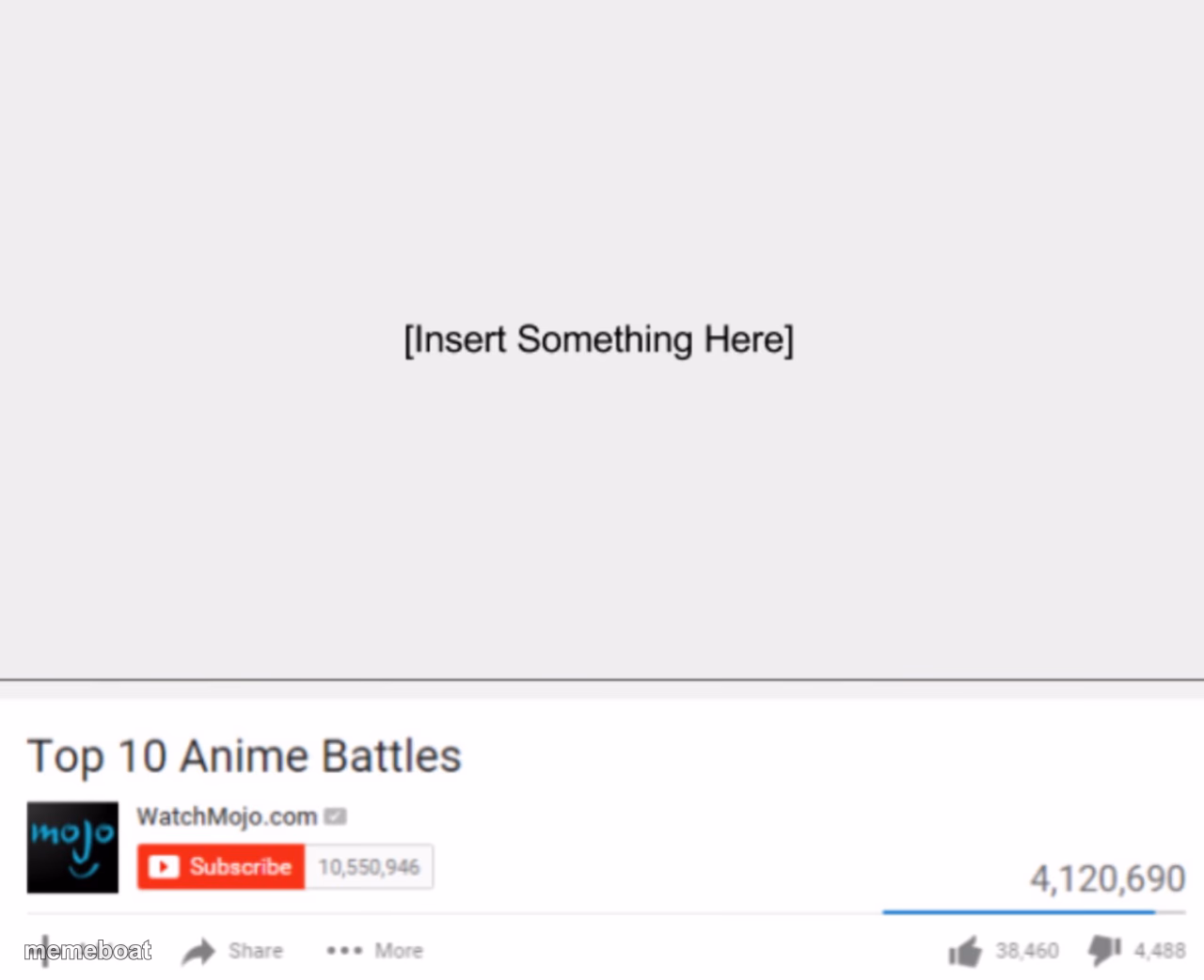 Top ten anime battles - meme generator image preview
