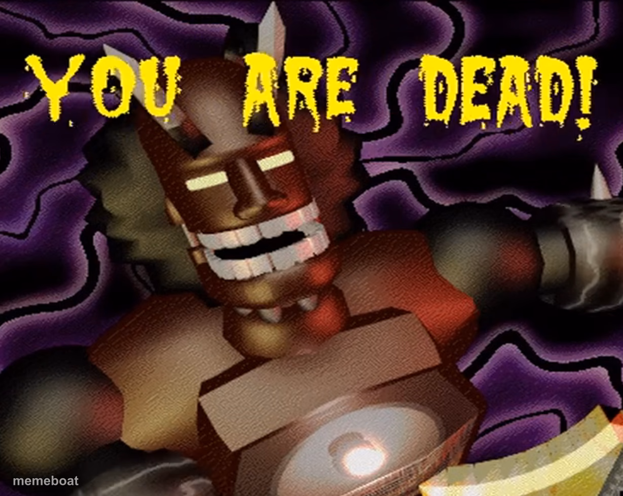 Total Distortion Death Screen - meme generator image preview