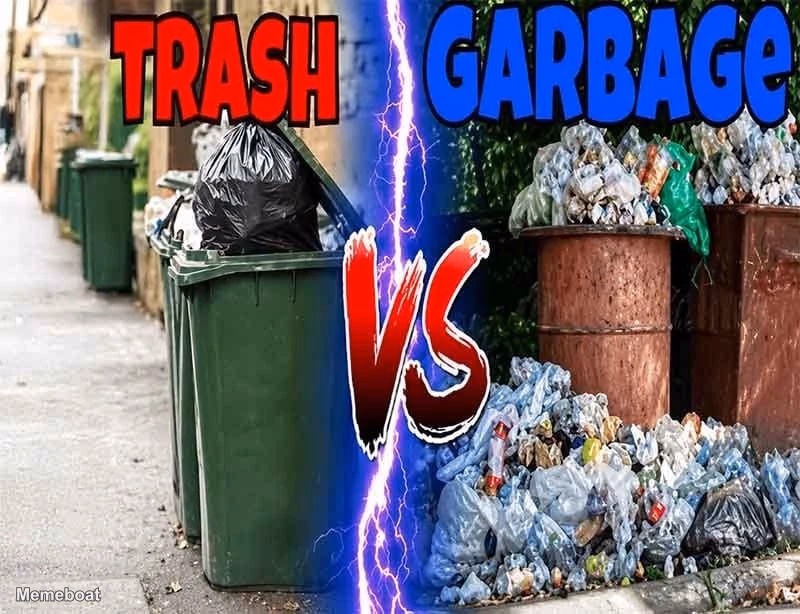 Trash vs. Garbage - meme generator image preview
