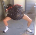 Trash with legs