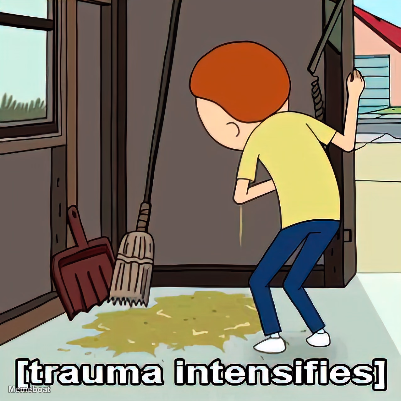Trauma Intensifies - meme generator image preview