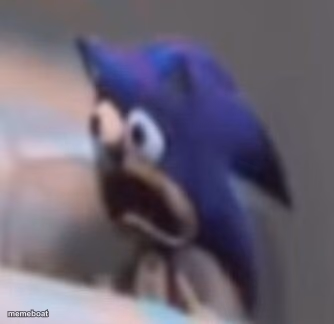 Traumatised Sonic - meme generator image preview