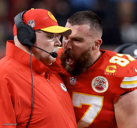 Travis Kelce screaming - meme generator image preview