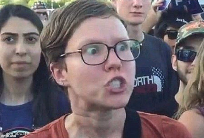 Triggered Liberal - meme generator image preview