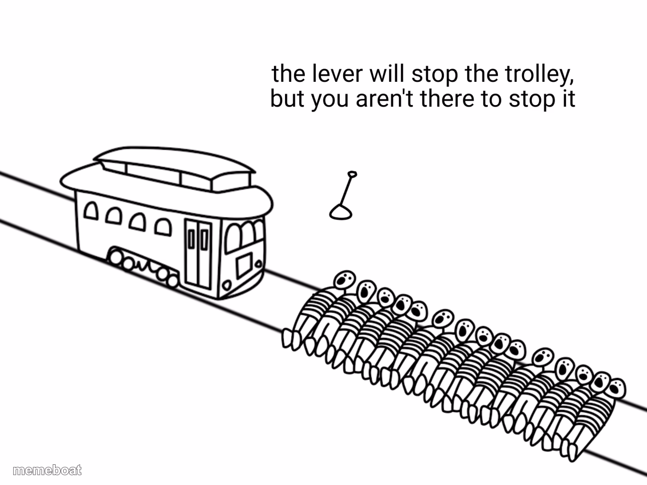 trolley problem - meme generator image preview