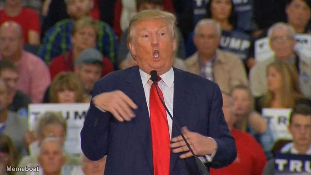Trump AHHH Freakout - meme generator image preview