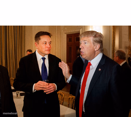 Trump and Elon Musk - meme generator image preview