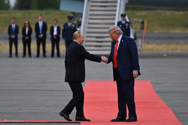 Trump And Putin Handshake - meme generator image preview