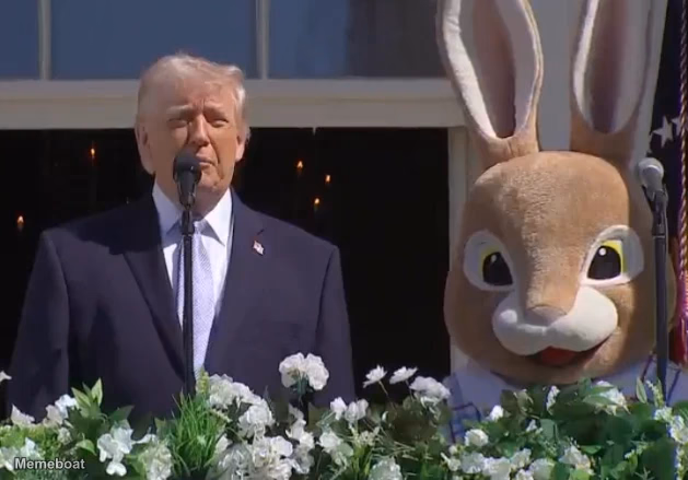 Trump and the Easter Bunny - meme generator image preview
