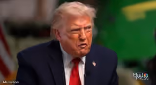 Trump Angry Face in an Interview