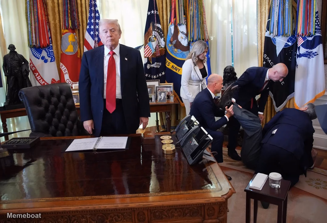 Trump Doesn't Care - meme generator image preview