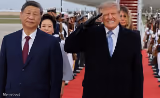 Trump flinched next to Xi