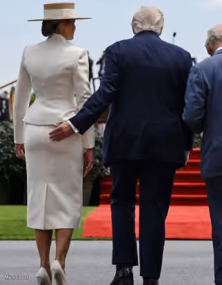 Trump Grabs Melania's Butt