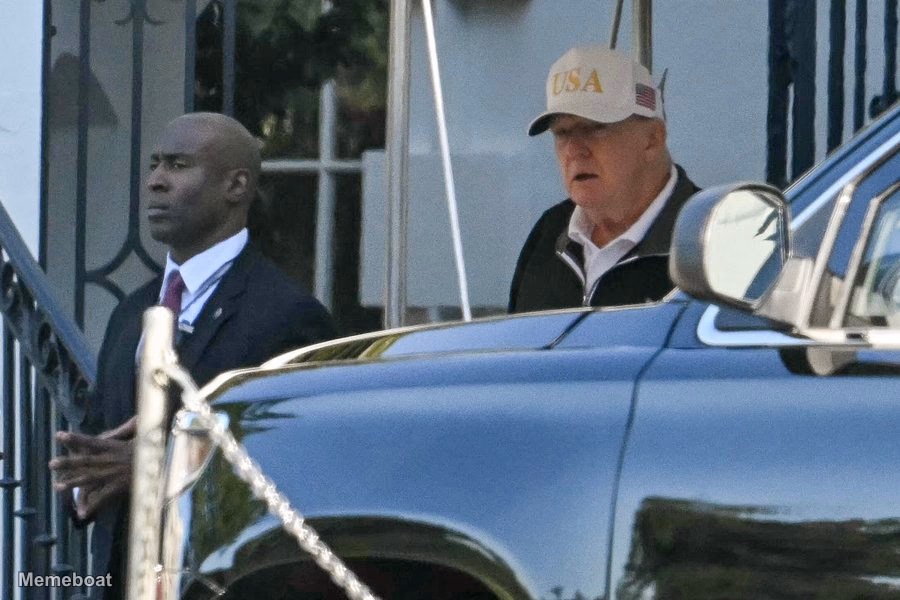 Trump Leaving the White House - meme generator image preview