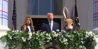 Trump, Melania, Easter Bunny
