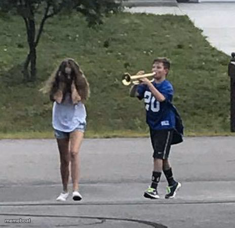 Trumpet Boy - meme generator image preview