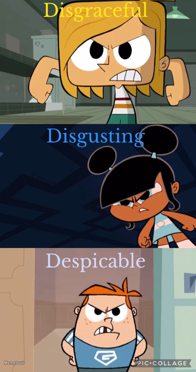 Disgraceful Disgusting Despicable - meme generator image preview