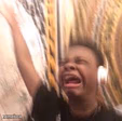 Kid Screaming With Headphones