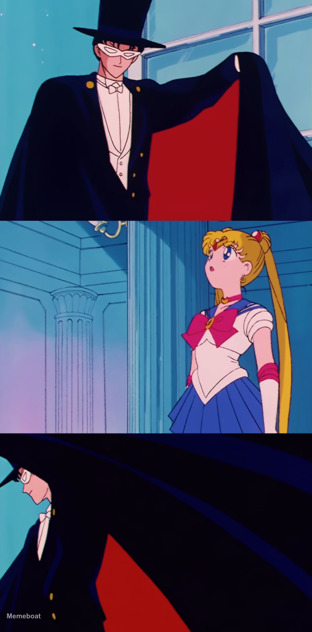 Tuxedo Mask "My Job Here Is Done" - meme generator image preview