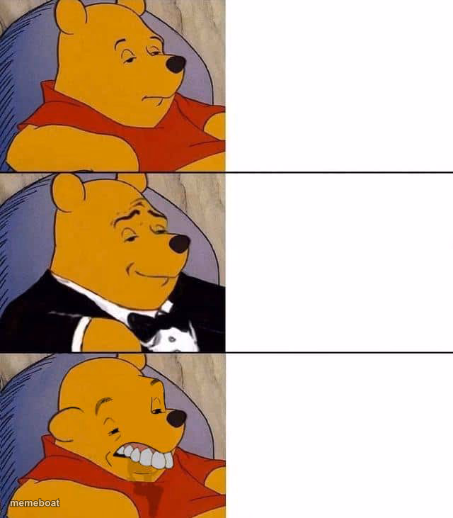 Tuxedo winnie the pooh derpy - meme generator image preview
