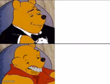 Tuxedo Winnie the Pooh grossed reverse