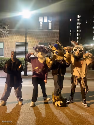 Tweaker Next to Furries Photo