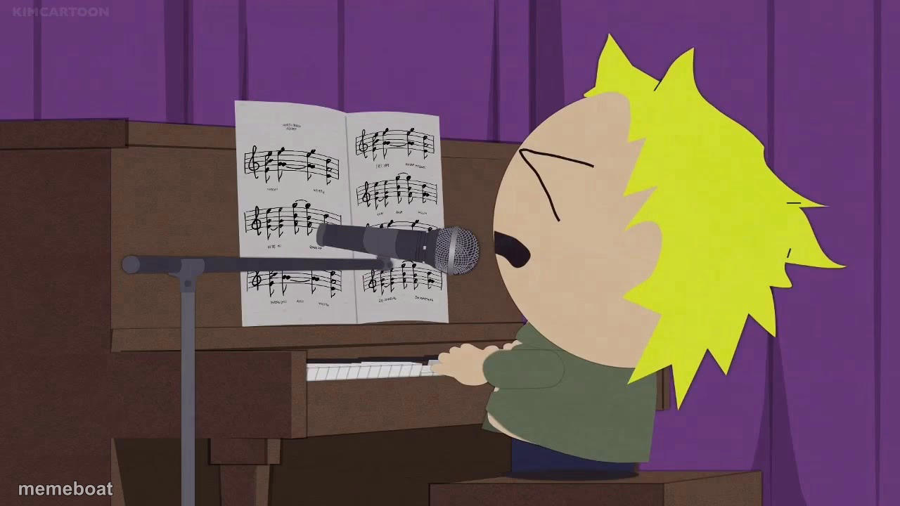 Tweek playing piano - meme generator image preview