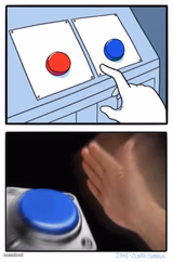 Two buttons one blue button Redux