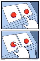 Two buttons, One pressed