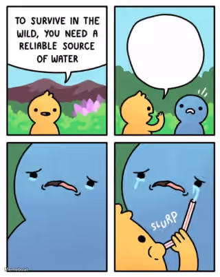 Two Characters Survival Water