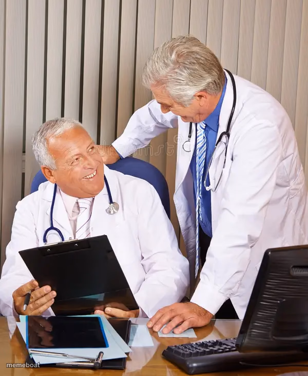 Two Doctors Talking - meme generator image preview