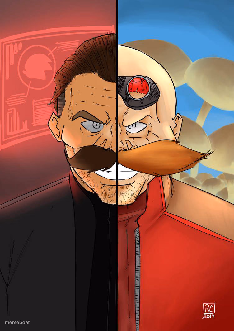 Two faced robotnik - meme generator image preview