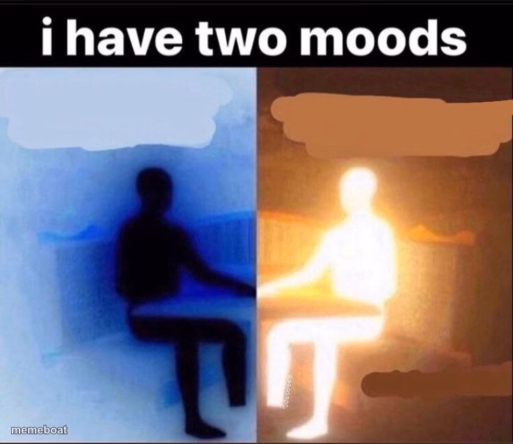 Two moods - meme generator image preview