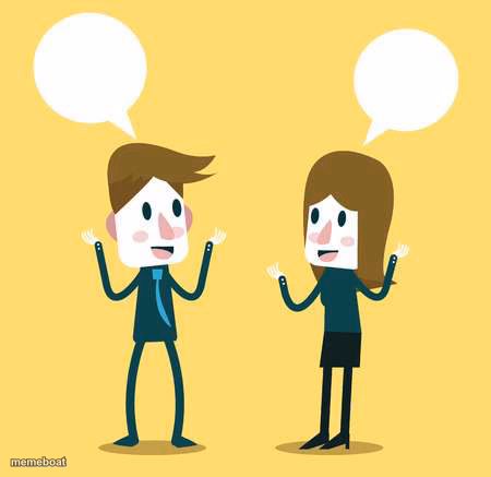 Two People Talking - meme generator image preview