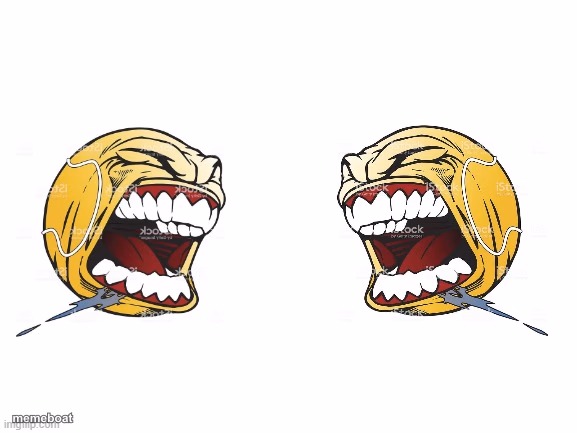 Two screaming tennis balls - meme generator image preview