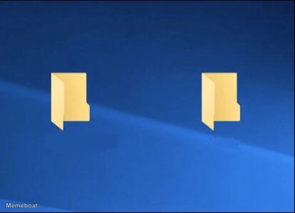 Two Windows Folders - meme generator image preview