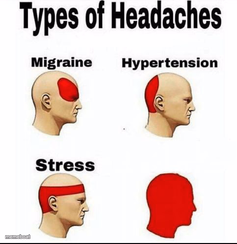 Types of Headaches meme - meme generator image preview
