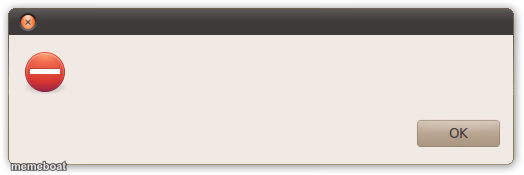 Ubuntu Error Message - meme generator image preview