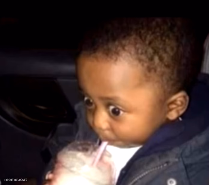 Uh oh drinking kid - meme generator image preview