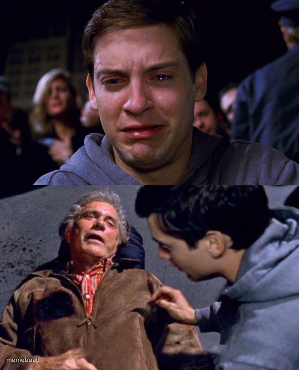 uncle ben peter spiderman tobey - meme generator image preview