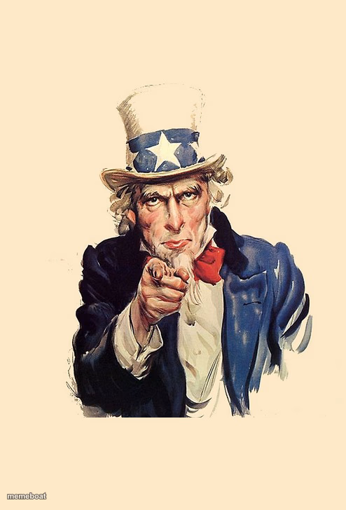 uncle sam america wants you - meme generator image preview