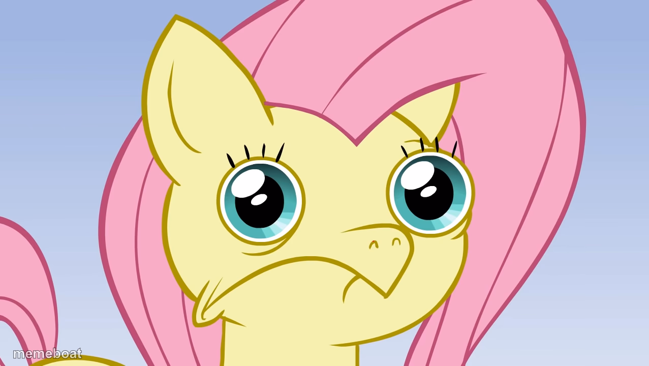 Uncomfortable Fluttershy - meme generator image preview