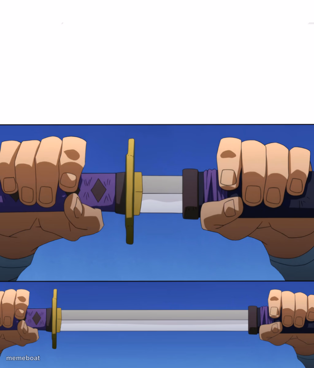 Unsheathing Sword - meme generator image preview